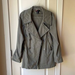 Diesel military half coat- distressed edge . Size medium but it runs bigger